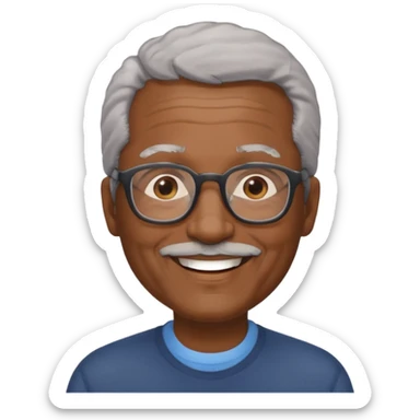 older black man sticker