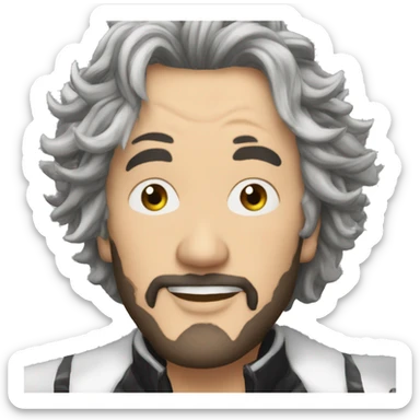 Phillip kirkorov white hair sticker