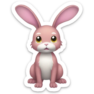 Fakemon-Bunny full body sticker