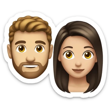 Liam helmsworth loves short Brazilian brunette  sticker