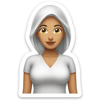 a Moroccan curvy do the housework sticker