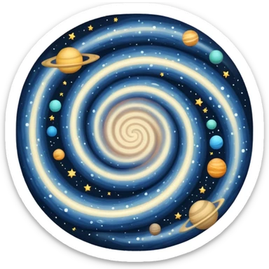 Observable universe sticker