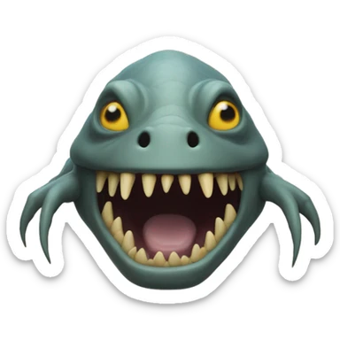 grindylow: Water-dwelling creatures with long fingers, sharp teeth, and a taste for human flesh, often found in the Black Lake at Hogwarts. sticker