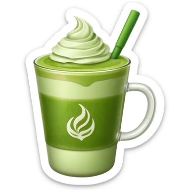 matcha latte sticker