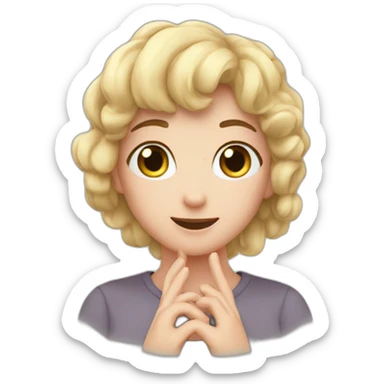 Coeur avec mes mains sticker