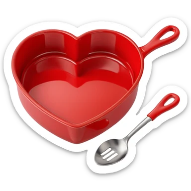 Valentine cookware heart shaped  sticker