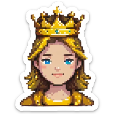 god mode avatar with golden glow and crown sticker