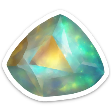 Opal and citrine sticker