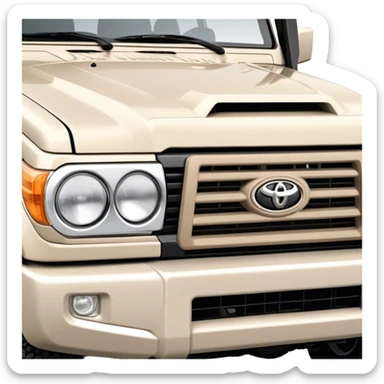 landcruiser 79 series - Toyota (Model Year: 2008) (Iconic colour: sand) sticker