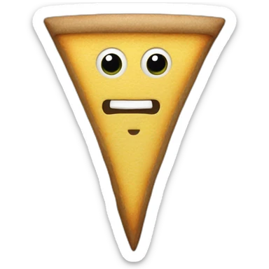 rabanada triangular con un palo atravezado sticker