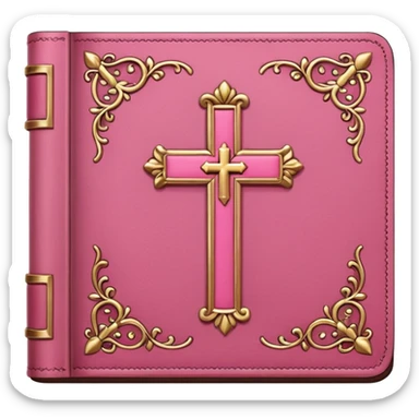pink bible sticker