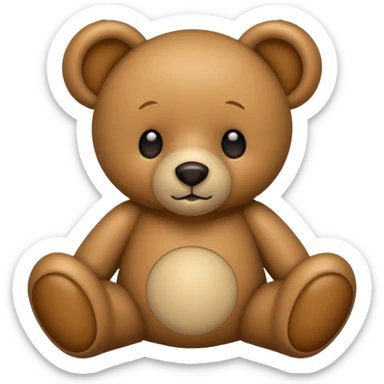 Teddy bear sticker
