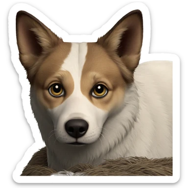 realistic animal focused gaze sticker