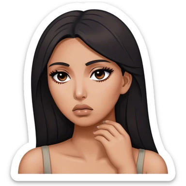 Kim Kardashian’s sad sticker