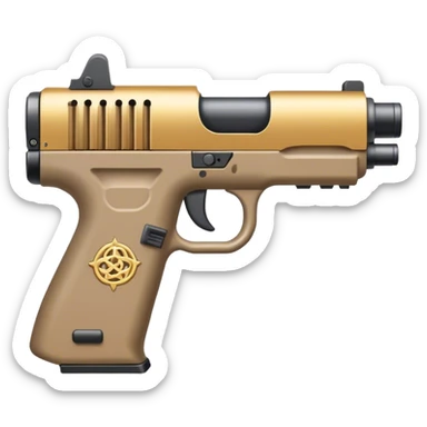The word on a glockdrum and the word on the gun says habibi sticker
