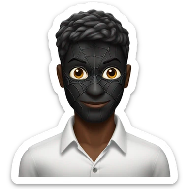 Black spider man from Tamil Nadu  sticker