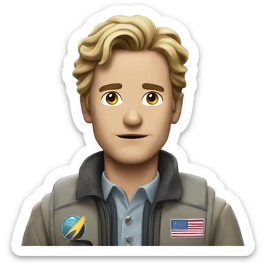interstellar movie Joseph Cooper sticker