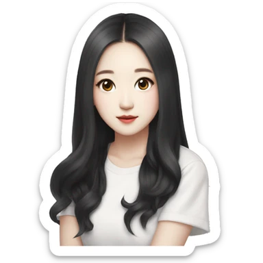 pretty wonyoung from the kpop band called ive sticker