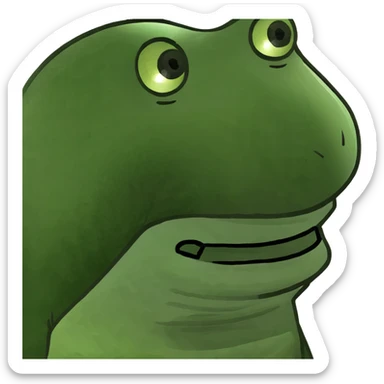 Sad smiling face  sticker