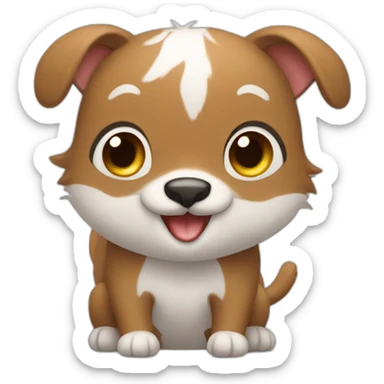 happy animal sticker