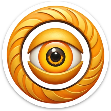 
un ojo tribal combinado con sol y sendero, con un espiral tipo energía ancestral  primitivas

 sticker