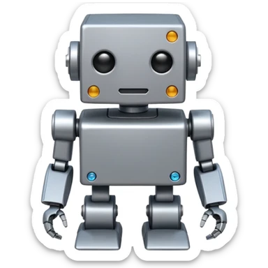 boxy robot sticker