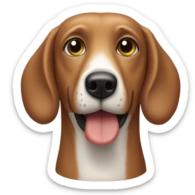 Perro salchicha de pelo largo sticker