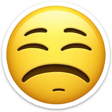 Annoyed smiley face sticker