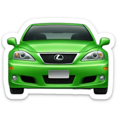 Green Lexus is200 sticker