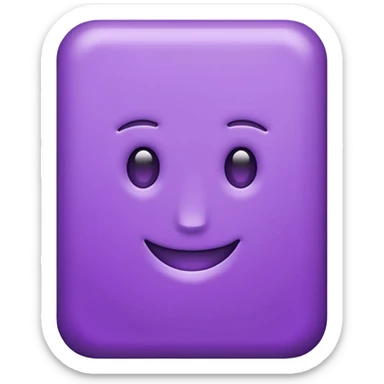 purple Rectangle shape sticker