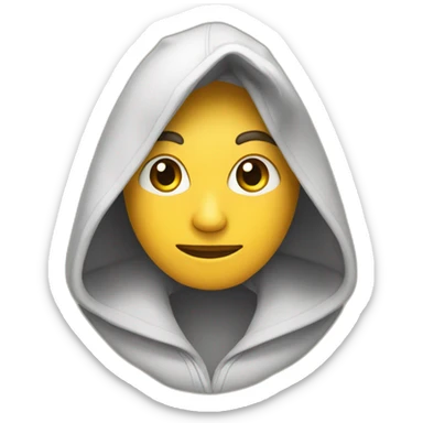 Pers avec capuche  mèche sticker