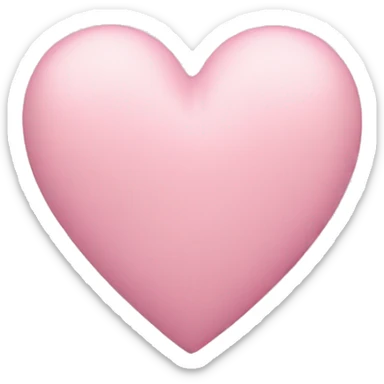 pastel pink heart sticker