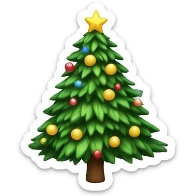 Christmas tree sticker