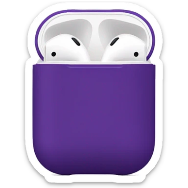 Dark purple AirPods   sticker