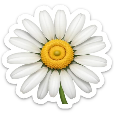 White daisy sticker