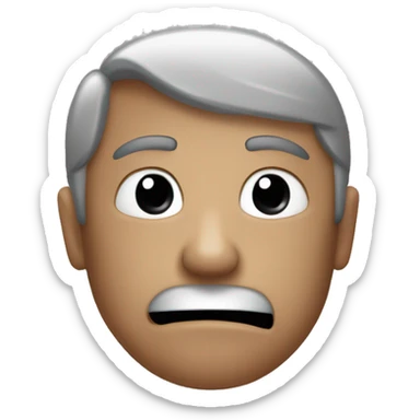 Emoji qui ce mordille lèvres sticker