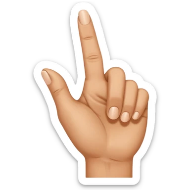 I want an emoji that looks like these👌🏻🤏🏻but i want that the the middle vinger touches the tumb and the other vingers dont. Can you do the Oke sign but than with de middle vinger sticker