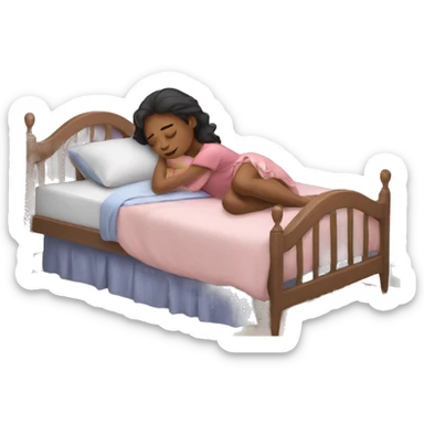 A girl sleeping sticker
