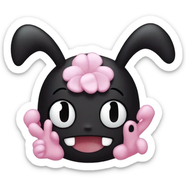 kuromi and my melody sticker