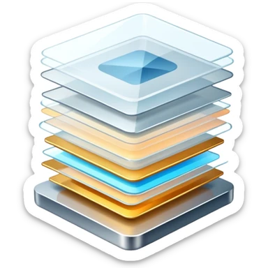 Nanoscale thin film layers of metal and dielectric with propagating light waves sticker