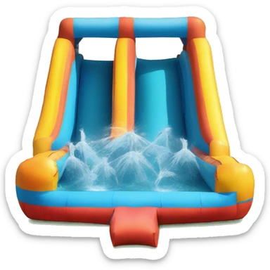 Bounce house water slide  sticker