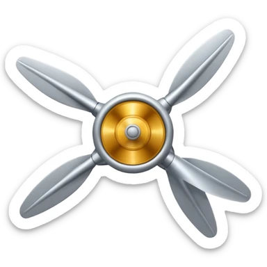 airplane propeller sticker
