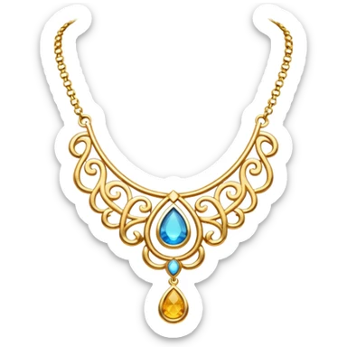 Gold jewelry sticker