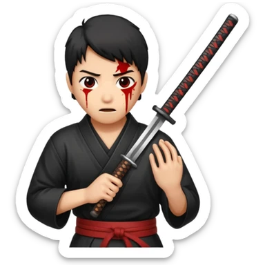 Faz o quê tomando uma facada de katana  sticker