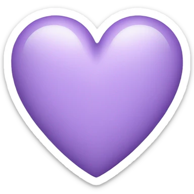 Light Purple Heart  sticker