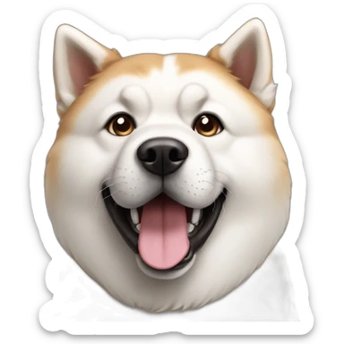 dog akita inu sticker