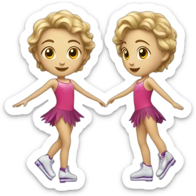 A figure skater sticker