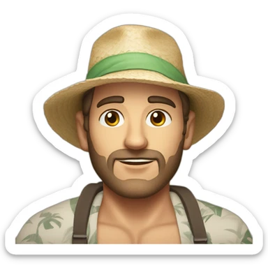 Robert Scott Wilson as a beach bum sticker