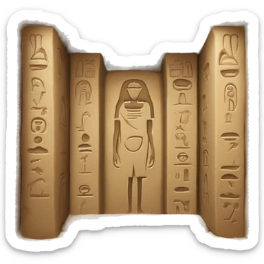 Hieroglyphs Inside tomb￼ sticker