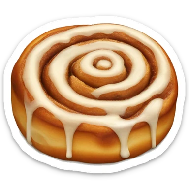 Glazed cinnamon bun sticker